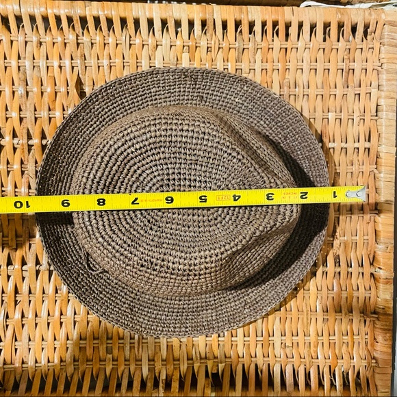 Original Australian Kaminski brown raffia hat - Picture 9 of 11